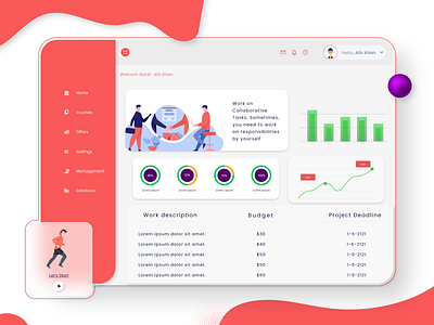 Company Dashboard UI clean company company dashbord company profile creative design fiverr landing page modern ui ui design ux design web design web site website xd xd design