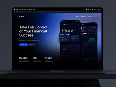 Landing Page Design for Crypto Exchange Platform bitcoin blockchain corporate website crypto crypto currency crypto trading crypto wallet crypto web cryptocurrency ethereum exchange finance fintech home page landing page solana wallet web web design website