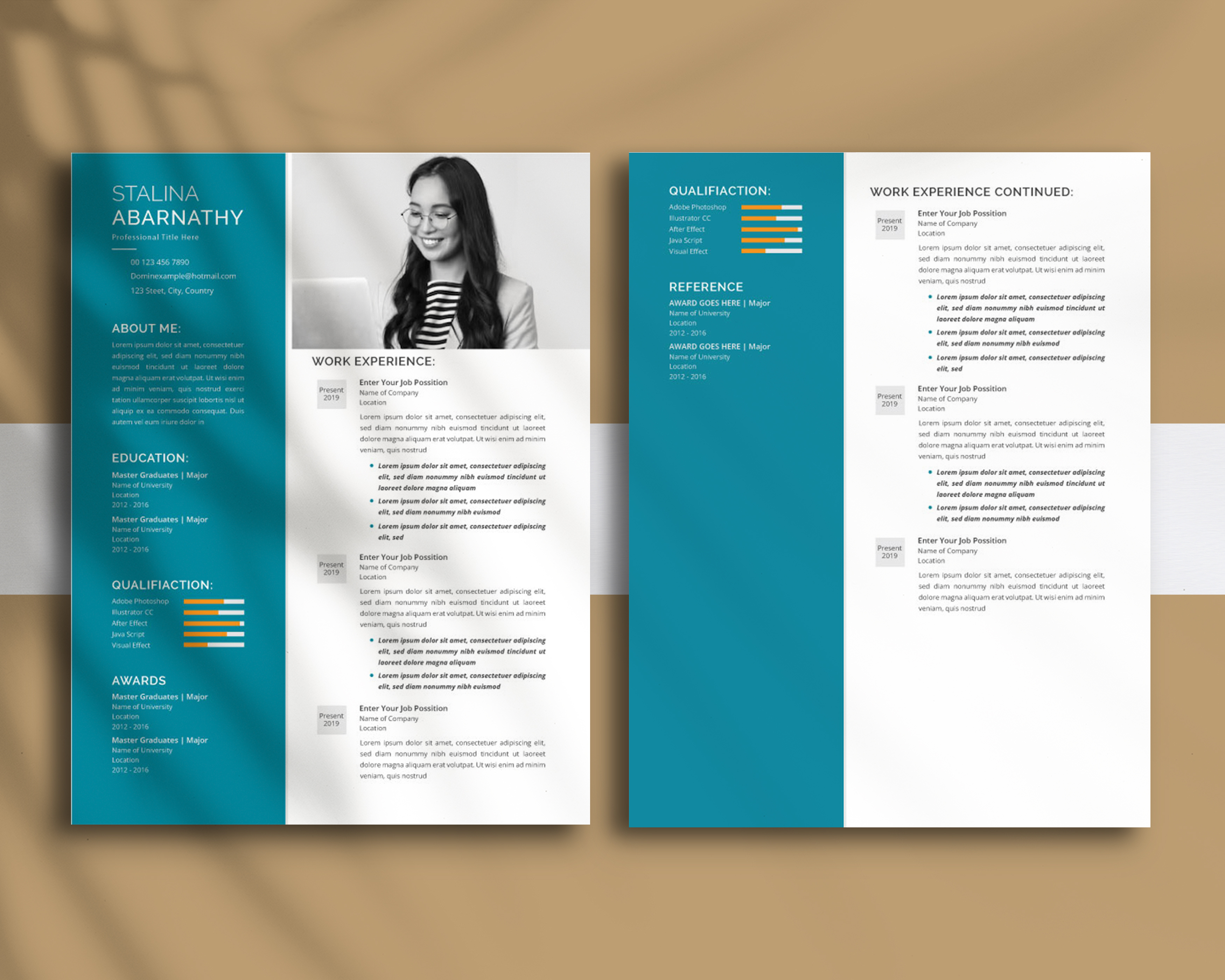 Modern CV Resume Template resume formatting