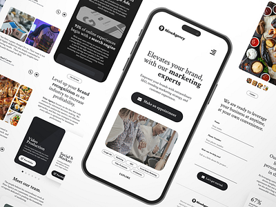 Marketing Agency, Landing Page appdesign branding designinspiration figma landingpage ui uidesigner uiux userinterface webdesign