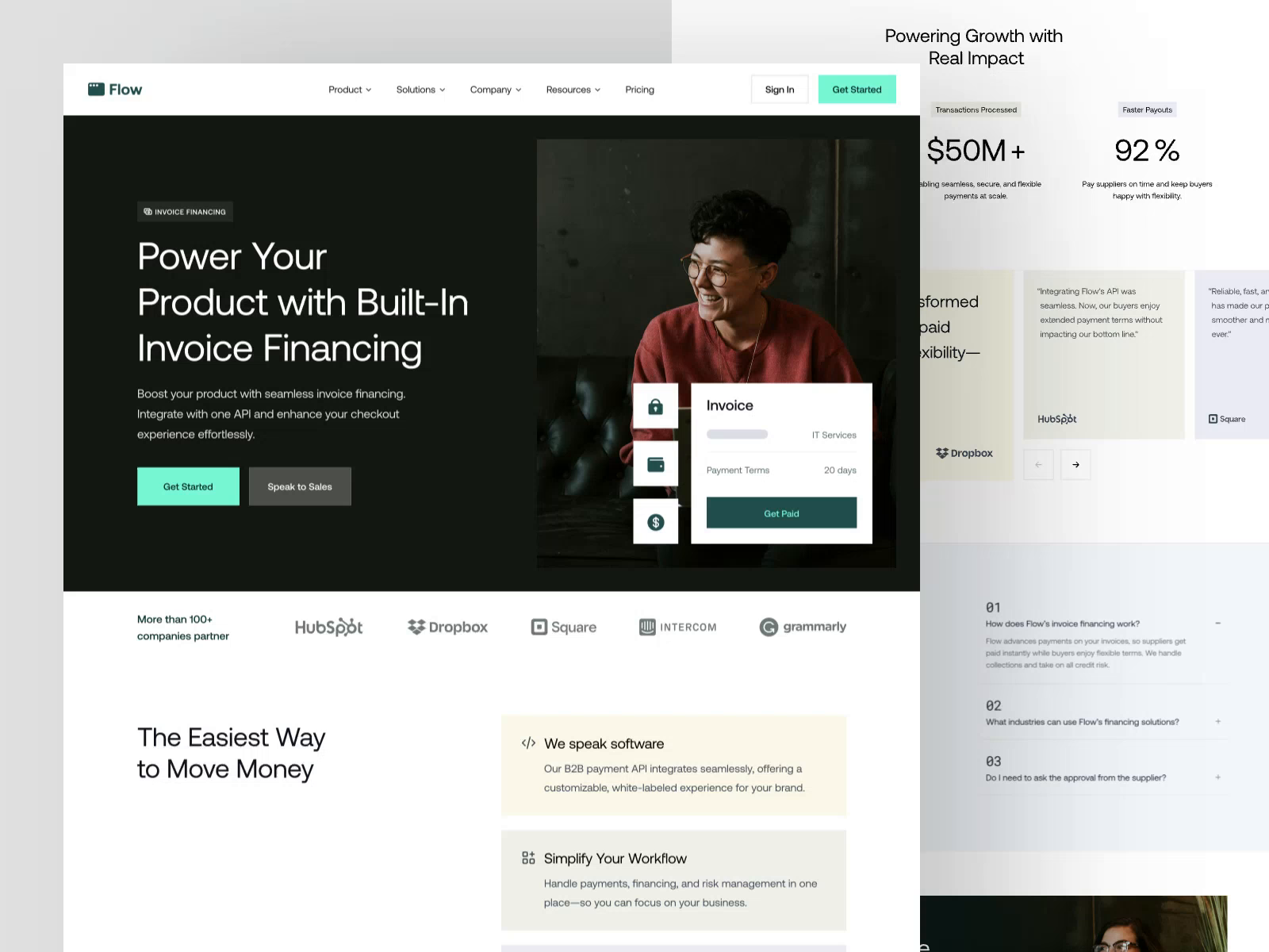 Example of Landing Page Design & Development