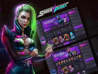 The Future of Casino Design: Cyberpunk Redefined casinointerface customcasino cyberpunkdesign design digitalart figma design futuristicgaming gambling game design gamingdesign illustration innovativewebdesign lime agency ui uiux webdesigninspiration