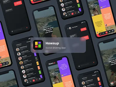 Social sharing App UI Kit| Post Sharing App UI Kit|Video sharing app design app ui app ui ki app ui kit application clone app design facebook instagram post social media story sharing tiktok ui ui design whatsapp ui
