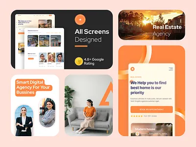 Real Estate ⛪ agent apartment architecture building business design home home page house landing page landing pages properties property real estast landing pages real estate realestate ux web web design website