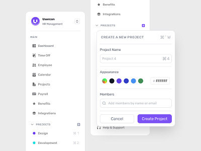 Sidebar - Uxercon Icon Library component design figma icon icon design line icon saas sidebar ui uiux uxercon