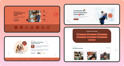 VetLife – Premium Pet Care & Veterinary Website Design animal care animation app branding figma graphic design illustration mobile pet care product design typography ui design ux design web design website