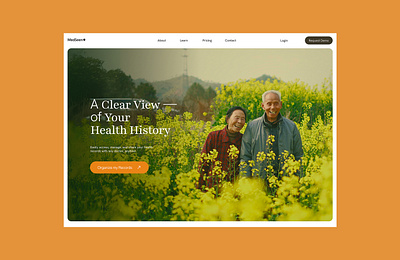 Hero Section - MedSeen graphic design ui ux web