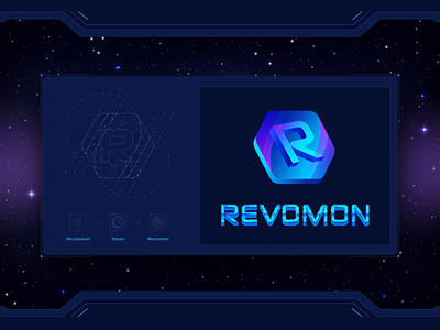 Logo Design for Revomon GameFi Metaverse VR collectible game branding branding identity crypto crypto logo daap defi extej fintech gamefi gaming logo identity logo logo reveal logos meta metaverse modern logo r logo revomon web3