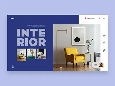 Interior Website UI design Concept interior interior design website interior website landing page ui ui design ui ux user interface design web design concept web design ideas website concept website design website designing