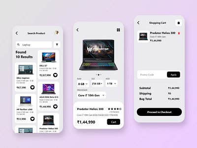 eCommerce Application Design app branding design ecommerce ecommerce app ecommerce app design ecommerce business ecommerce design ecommerce development ecommerce shop icon illustration logo minimal prahlad prahlad inala procreate procreateapp ui ux