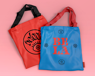 Belaaa bold brand design branding design divertido identity branding templatesdesign totebag