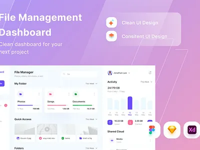 File Management Dashboard 3d 3d illustration app blur card clean dashboard design gradient illustration isometric minimal timeline ui ui design ui kit ux ux design web web app