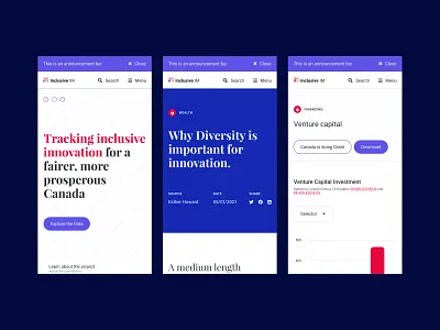 Inclusive Innovation Website animation branding design holo strategy tennis typography ui ux web web app website