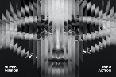 Sliced Mirror Photoshop Action action digital effect effects glass lines manipulation mirror mirror effect mirror effects mirror photoshop mirror photoshop action mirror photoshop actions photography photomanipulation professional realistic slice sliced slices