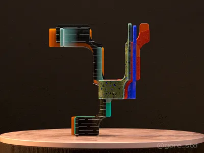 Modernismo. Letter Y ***36Days of Type 2021 3d 3d art 3d artist 3d lettering 3d type 3dfont 3dillustration 3dtype abstract art art direction color constructivism experimental type graphic design illustration playfont shapes type typeface typography