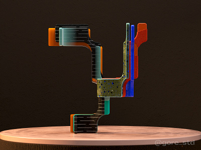 Modernismo. Letter Y ***36Days of Type 2021 3d 3d art 3d artist 3d lettering 3d type 3dfont 3dillustration 3dtype abstract art art direction color constructivism experimental type graphic design illustration playfont shapes type typeface typography