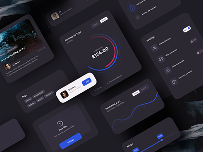 UI Components chart darkomode design system range slider slider ui ui components