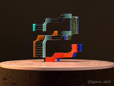 Modernismo. Letter Z ***36Days of Type 2021 3d 3d art 3d artist 3d lettering 3dfont 3dillustration 3dtype abstract type art direction color colors constructivism design experimental type illustration playfont shapes type typeface typography