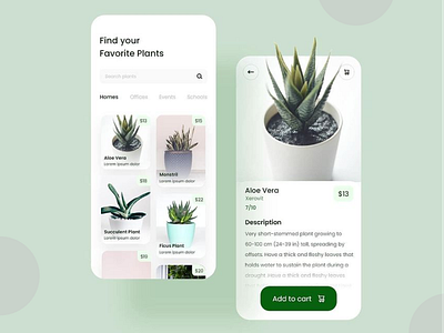 Plants UI design figma figma design figmadesign minimal mobile app mobile app design mobile design mobile ui typography ui ux ui design uidesign uiux ux ui ux design uxdesign uxui