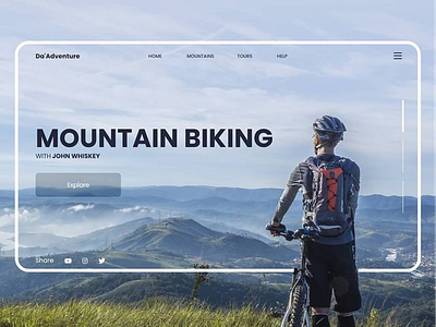 Biking UI branding figma figmadesign graphic design minimal ui ux ui design uidesign uiux ux ui ux design uxdesign uxui web design webdesign website website design