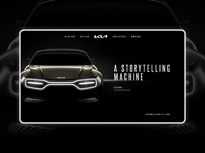 KIA website Design branding design flat interaction minimal ui ux web web design xd