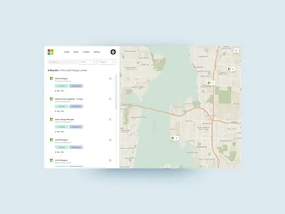 Microsoft Fluent UI Dark Mode after effect app apple dark dark mode dark ui flat fluent fluent design job map maps microsoft mockup mockups switch system system design ui ui design