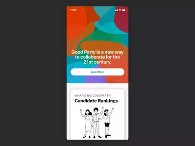 Landing page for anti-corruption non-profit clean figma flat ios landing pages mockup non profit non profit organization political politics ui ux website