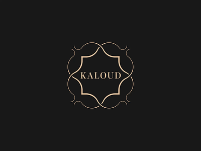 Kaloud Logo Design & Animation animation arabic badge branding classy end foil frame gold graphic design high hookah kaloud line logo luxury ornament smoke