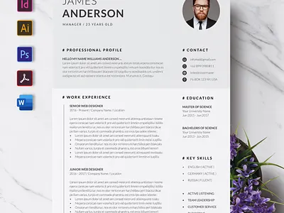 CV a4 clean cover letter creatiforest creative curriculum vitae cv cv design minimal resume template