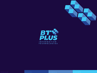 BT Plus Logo Concept branding graphic design logo logo design tech logo