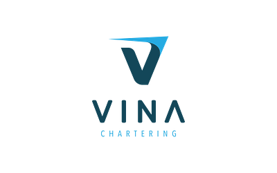 VINA Chartering - Turkiye branding graphic design logo typography