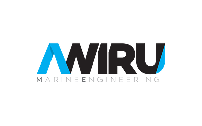 AWIRU Marine Engineering - France branding graphic design logo typography vector