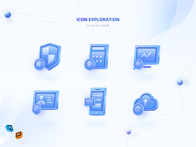 Icon exploration 3d icon authentication branding chat online data encryption design icon security security app ui