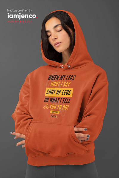 iamjenco | BikeMyWay's Biker Hoodie bikemyway biker ecommerce hoodies iamjenco mockups product shopify