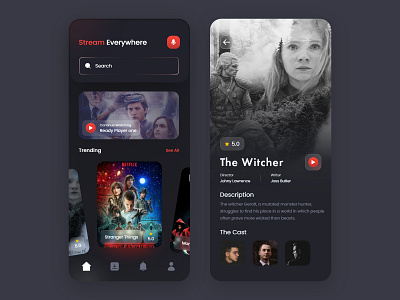 live video streaming app adobexd app illustration image effect mobileapp online simple sketch streaming app streaming ui streaming ux tecorb userinterface ux