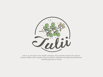 TULII design emblem logo illustration logo minimal modern logo typography vector
