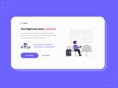 UX Writing - Day 1 adobe xd blue cancellation daily ux writing error message flight booking illustration ux ux design ux writing challenge