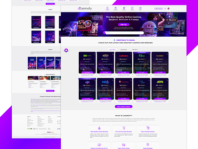 Casinofy_Game_Landing_page creative esport esports game design game developer gaming homepage inspiration light minimalist minimalistic simple uiux web website