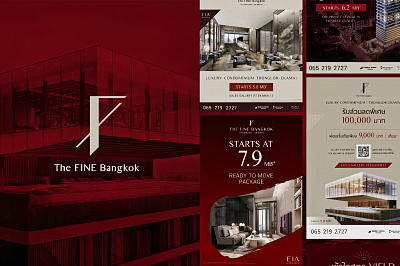 The Fine Bangkok communication graphic design social media post