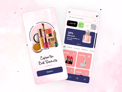 Cosmetic mobile ui branding mobile app design ui ui design ux ux design