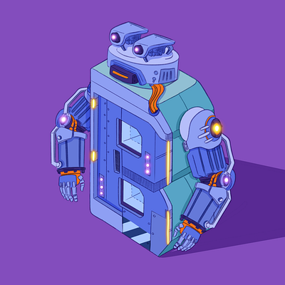 36 Days of Type Letter B 36dayoftype 36daysoftype08 cartoon characterdesign comicart cyber cyberpunk design digitalart graphic desgin illustration machine robot robotics type art typeface typography vector