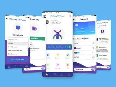 Electricity Mobile App UI Design branding dailyui design electricity minimalism mobile app design mockup design power ui uidesign ux website