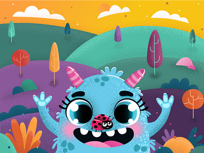 cute monster adobe illustrator character cute cute character cute illustration funny funny character illustration illustrator monster vector vector art vector illustration vectorart vectors