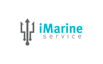 iMarine Service - USA branding design graphic design logo typography