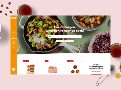 Coop Supermarket branding motion strategy ux webdesign