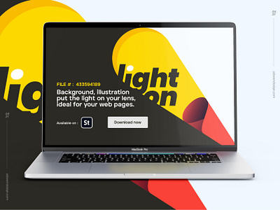 Background illustration put the light on your lens abstract clean design flat geometric illustration light lightning minimalist spot spotlight ui ux website