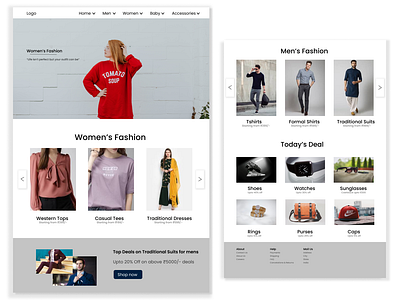 Ecommerce Business template clothing ecommerce men templates uiuxdesign women