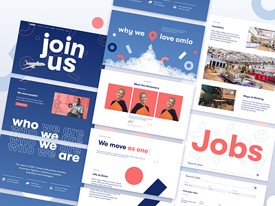 Omio Jobs Page Redesign 3d branding desktop graphic design landing page logo mobile ui ux