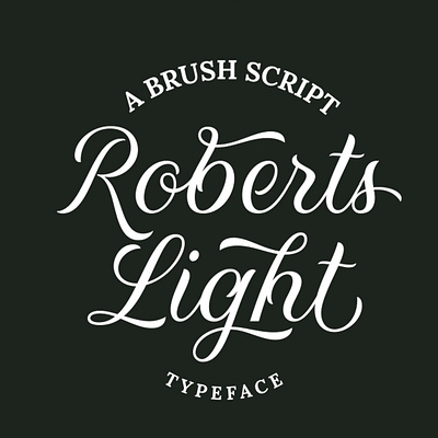 Roberts Script Light font font awesome font design font family lettering script