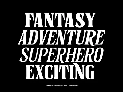 Sernes - genre movie branding design poster series typeface typogaphy